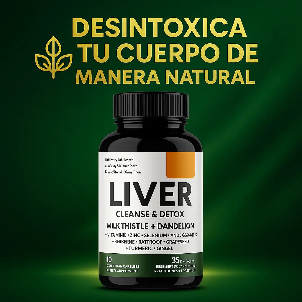 Liver Cleanse & Detox Sandhus Nutrition® Ayuda a que tu Hígado Funcione Mejor 70 Capsulas