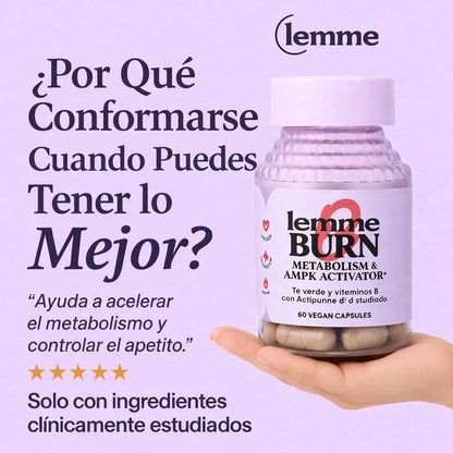 Lemme Burn® – Suplemento para acelerar el metabolismo y quema de grasa abdominal