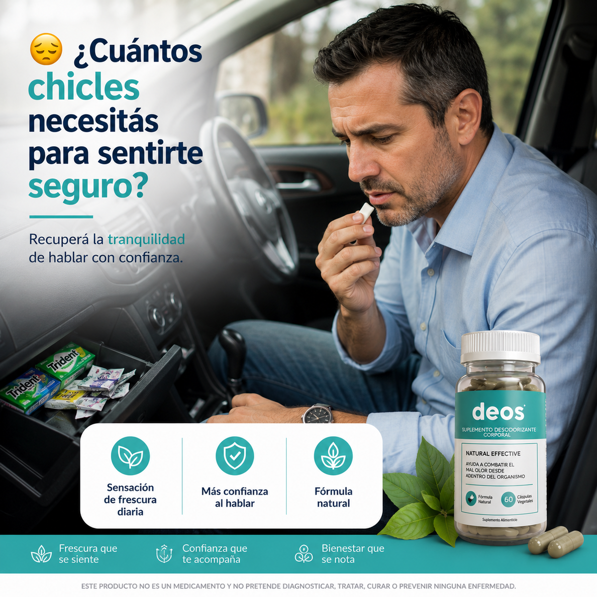 Deos™ - Desodorante corporal para hombres y mujeres 30 Capsulas / 🚫Elimina los malos olores🚫