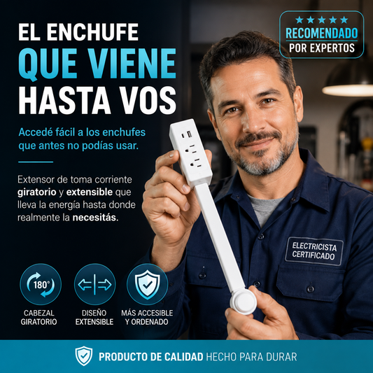 ENCHUFEFLEX™ Lo que antes era incómodo, ahora queda al alcance de tu mano.