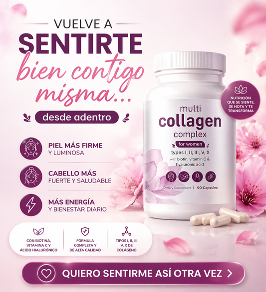 Colágeno Belleza Viva™ 5 Tipos – 90 cápsulas