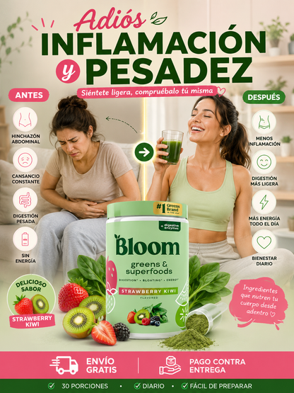 Bloom Greens & Superfoods / Menos Hinchazón Mas Energía Natural