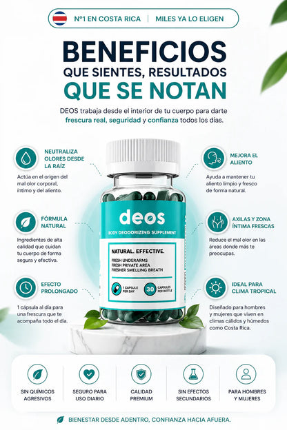 Deos™ - Desodorante corporal para hombres y mujeres