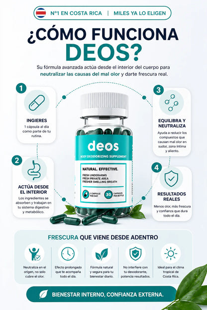 Deos™ - Desodorante corporal para hombres y mujeres