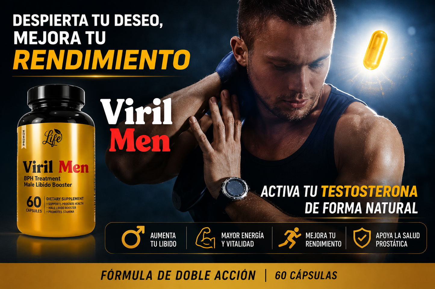 VIRILMEN™ GOLD / Vitalidad y Bienestar