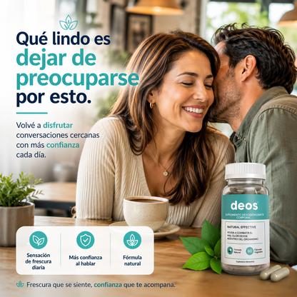 Deos™ - Desodorante corporal para hombres y mujeres 30 Capsulas / 🚫Elimina los malos olores🚫