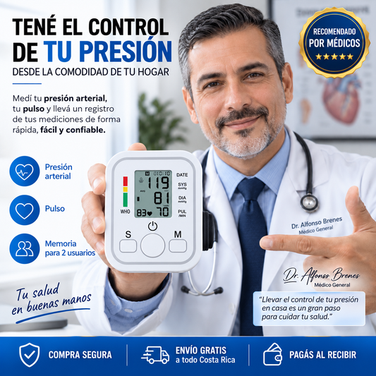 🩺 PRESIÓN SEGURA™ Controla tu presión desde la comodidad de tu hogar.