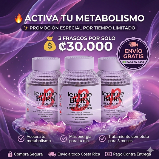 Lemme Burn® – Suplemento para acelerar el metabolismo y quema de grasa abdominal