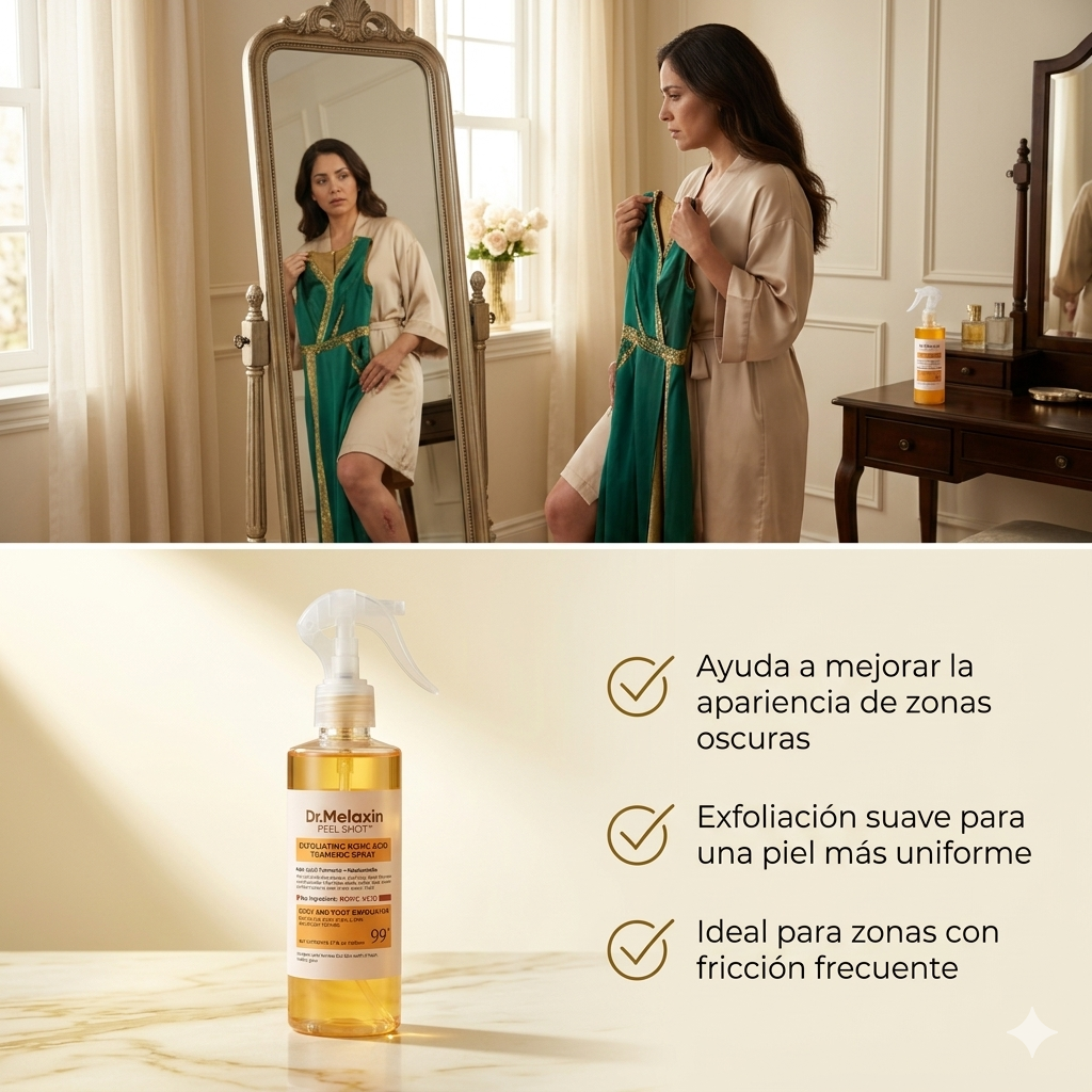 DR. MELAXIN PEEL SHOT™ - SPRAY COREANO EXFOLIANTE CORPORAL