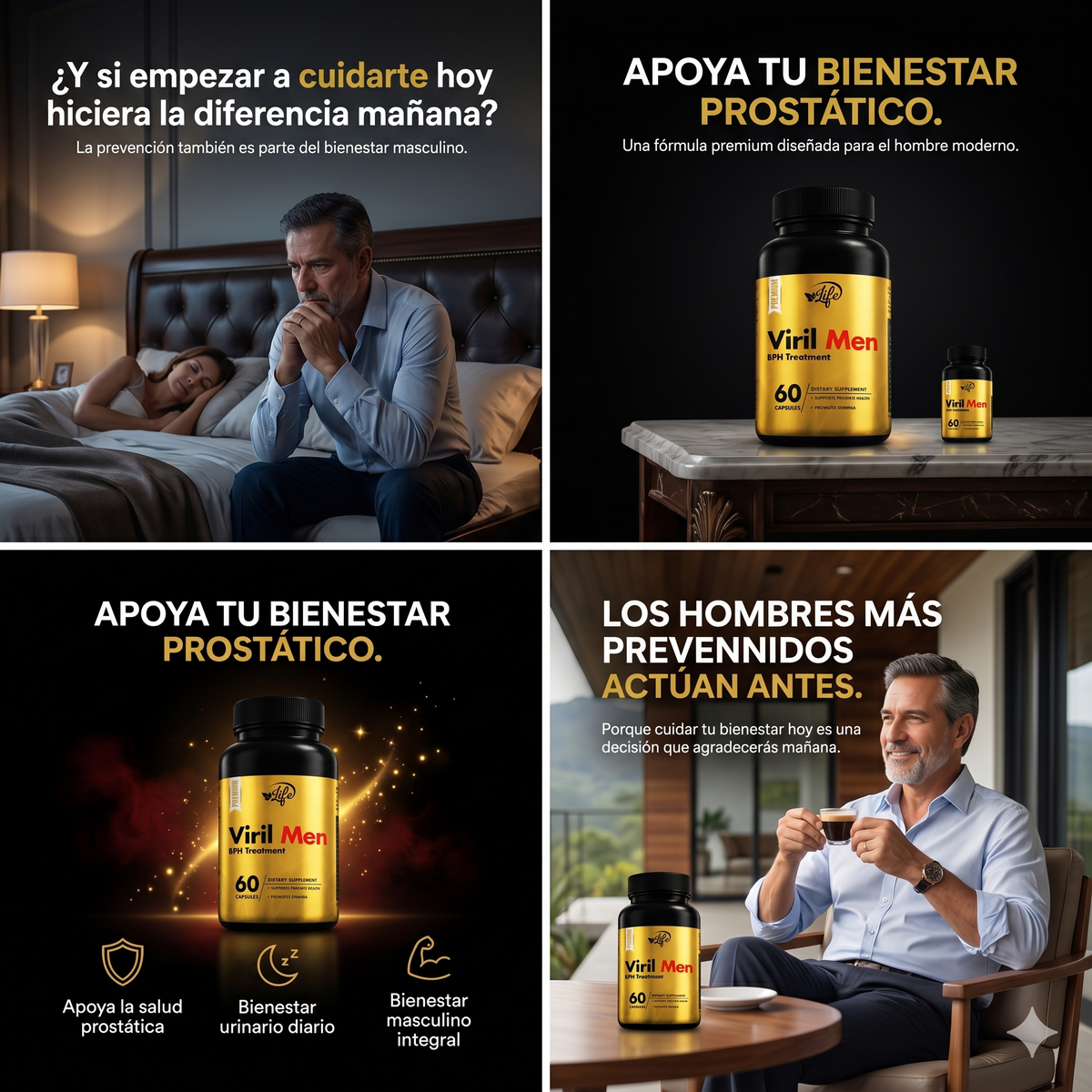 VIRILMEN™ GOLD / Vitalidad y Bienestar Prostática