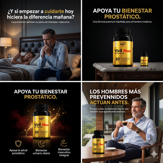 VIRILMEN™ GOLD / Vitalidad y Bienestar Prostática