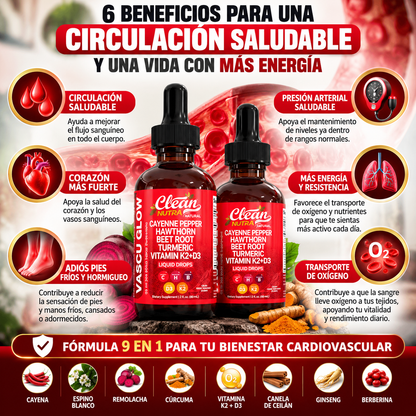 VASCU GLOW PRO™ “Equilibrio para tu presión, circulación y bienestar cardiovascular.”