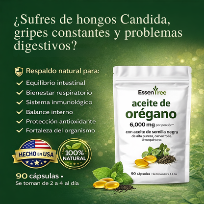 🛡️ OREGANO DEFENSE FORMULA™ Refuerza Tus Defensas de Forma Natural 90 Capsulas