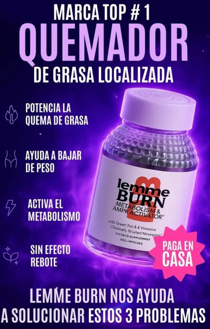 Lemme Burn® – Suplemento para acelerar el metabolismo y quema de grasa abdominal