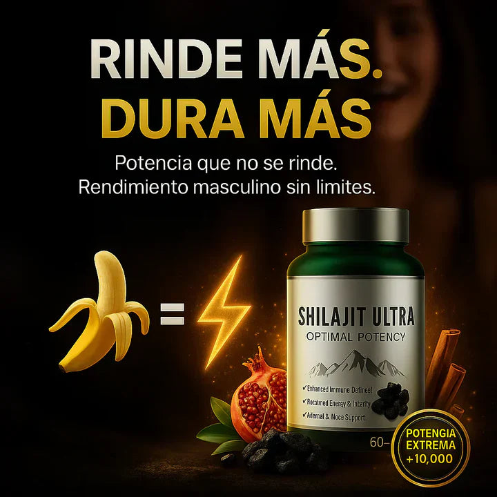 SHILAJIT ULTRA ORIGINAL® POTENCIADOR PARA LA ENERGÍA Y VITALIDAD 60 CÁPSULAS